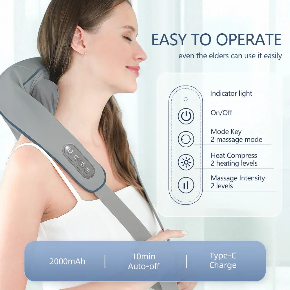 Musclarity™ Electric Neck and Back Massager