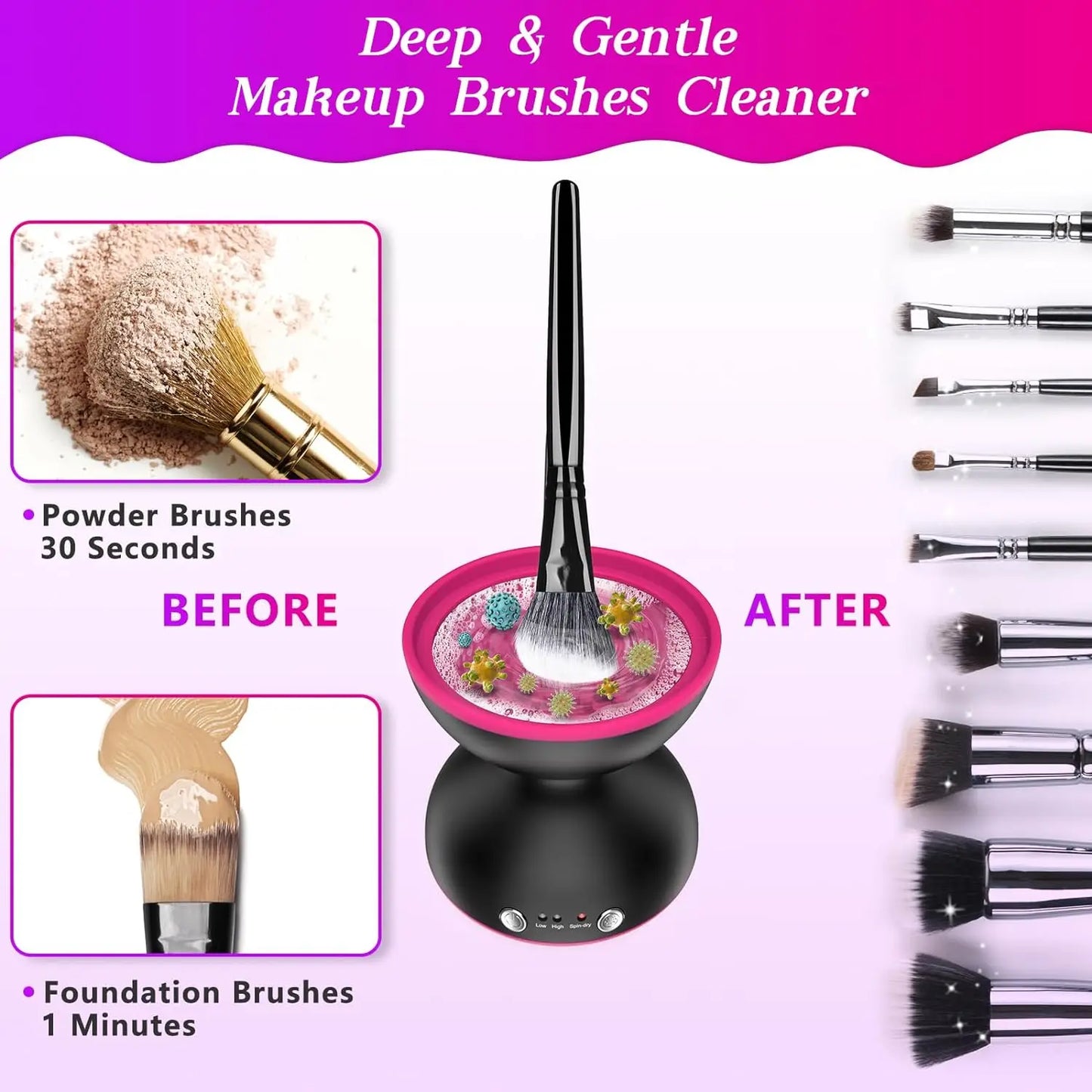 Musclarity™ Makeup Brush Cleaner Machine