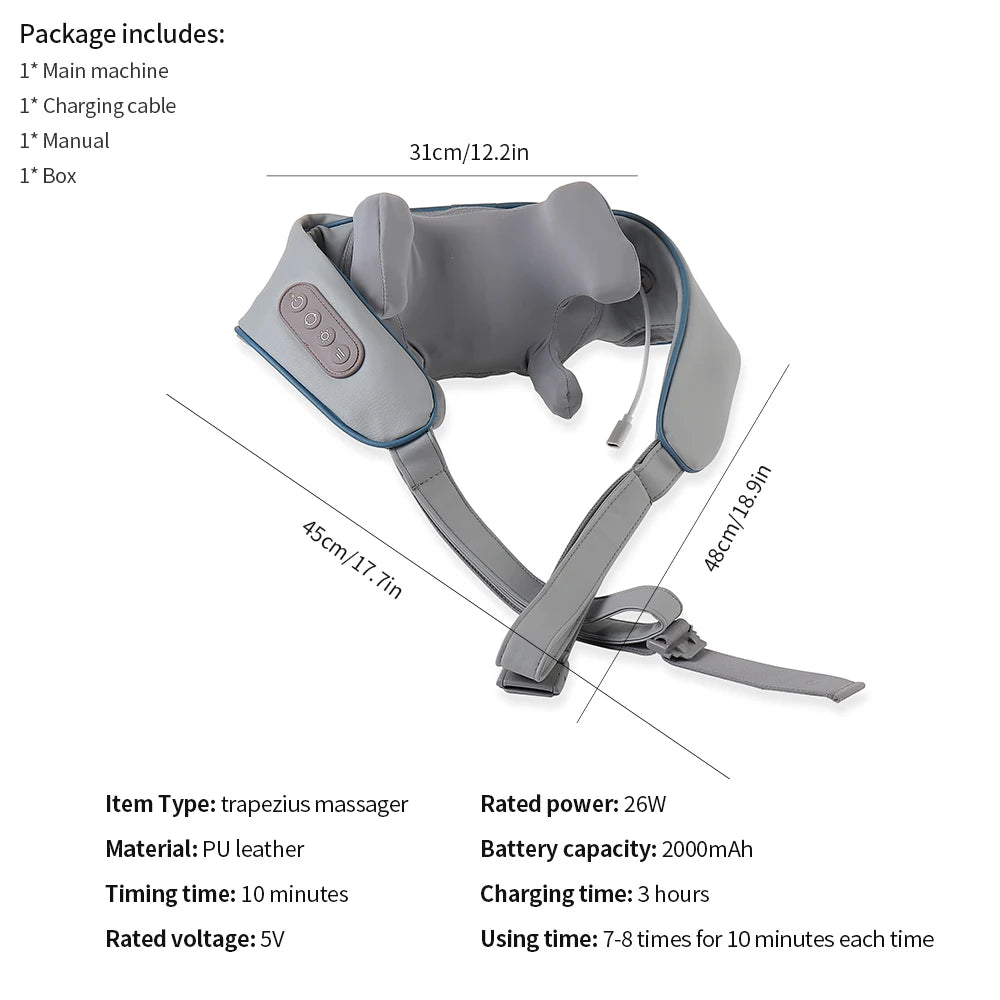 Musclarity™ Electric Neck and Back Massager