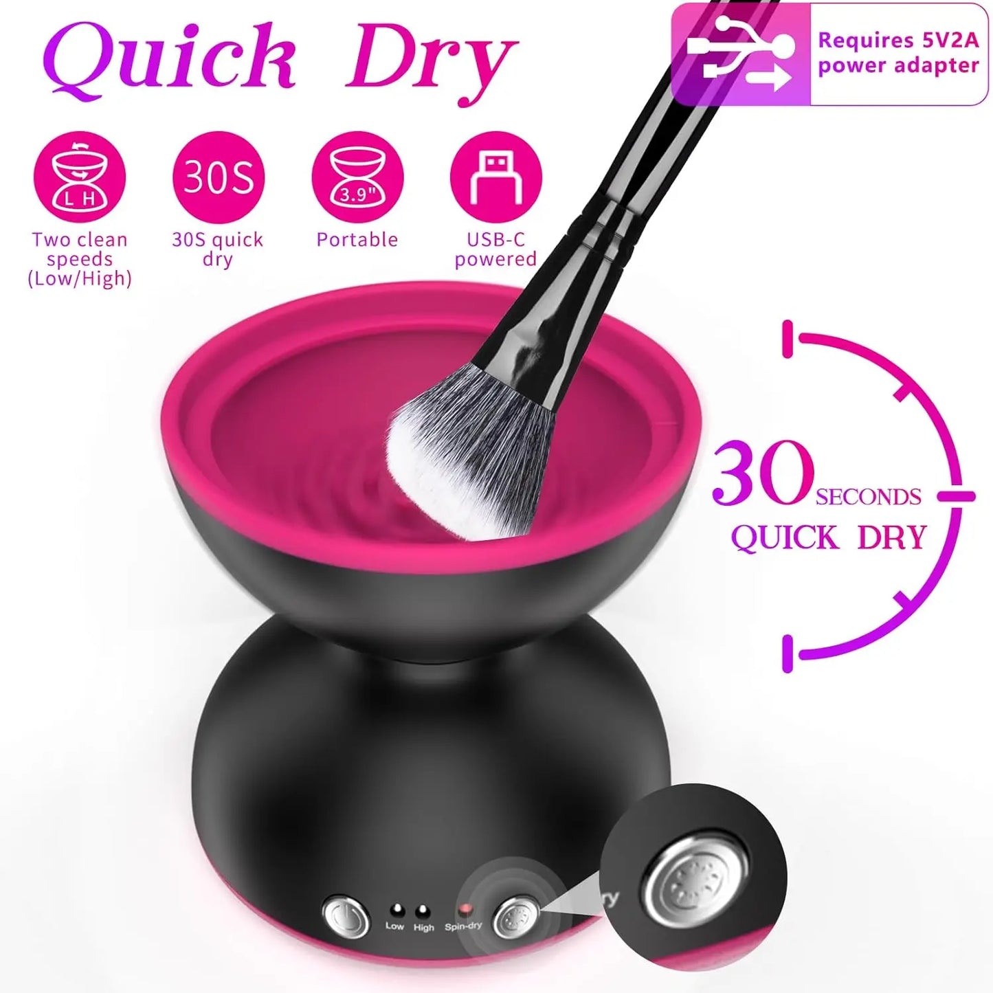 Musclarity™ Makeup Brush Cleaner Machine